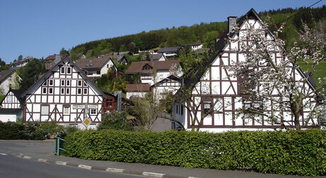 Alte Fachwerkhäuser im Zentrum